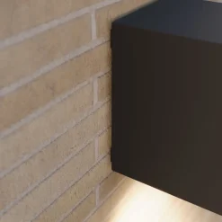 Lucande udendørs væglampe Xava, downlight, antracit, GU10