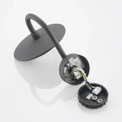 Lucande udendørs væglampe Zamalino, 31 cm, antracit, sensor