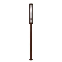 Lucande udendørslampe Alivaro, rustfarvet, 220 cm, E27, IP65