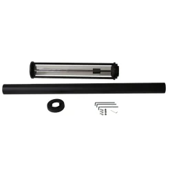 Lucande udendørslampe Alivaro, sort, 220 cm, E27, IP65