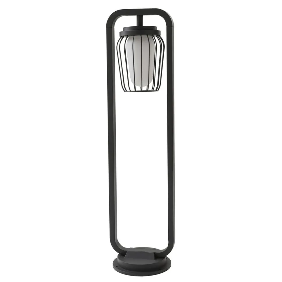 Lucande vejlampe Chandan, 90 cm, antracit, aluminium