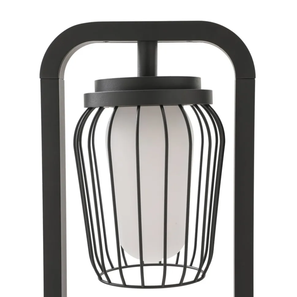 Lucande vejlampe Chandan, 90 cm, antracit, aluminium