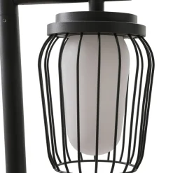 Lucande vejlampe Chandan, 100 cm, sort, aluminium