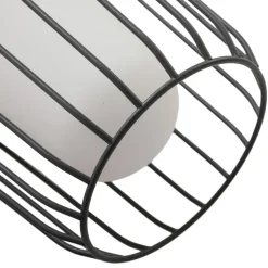 Lucande vejlampe Chandan, 100 cm, sort, aluminium