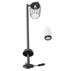 Lucande vejlampe Chandan, 100 cm, sort, aluminium