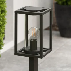 Lucande vejlampe Ferda, 100 cm, antracit, IP44