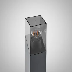 Lucande vejlampe Fiola, 80 cm, antracit, IP54