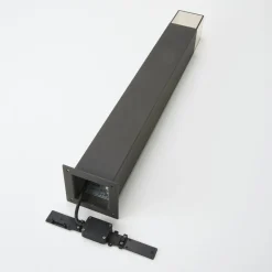 Lucande vejlampe Keke, højde 70 cm, antracit, aluminium