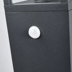 Lucande vejlampe Klemens, 65 cm, sensor, antracit, E27