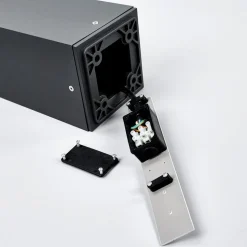 Lucande vejlampe Klemens, 90 cm, sensor, antracit, E27