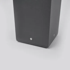 Lucande vejlampe Klemens, 90 cm, antracit, metal, E27