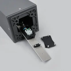 Lucande vejlampe Klemens, 90 cm, antracit, metal, E27