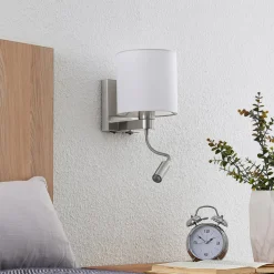 Lucande væglampe Brinja, 45 cm, drejelig, læselampe, E27