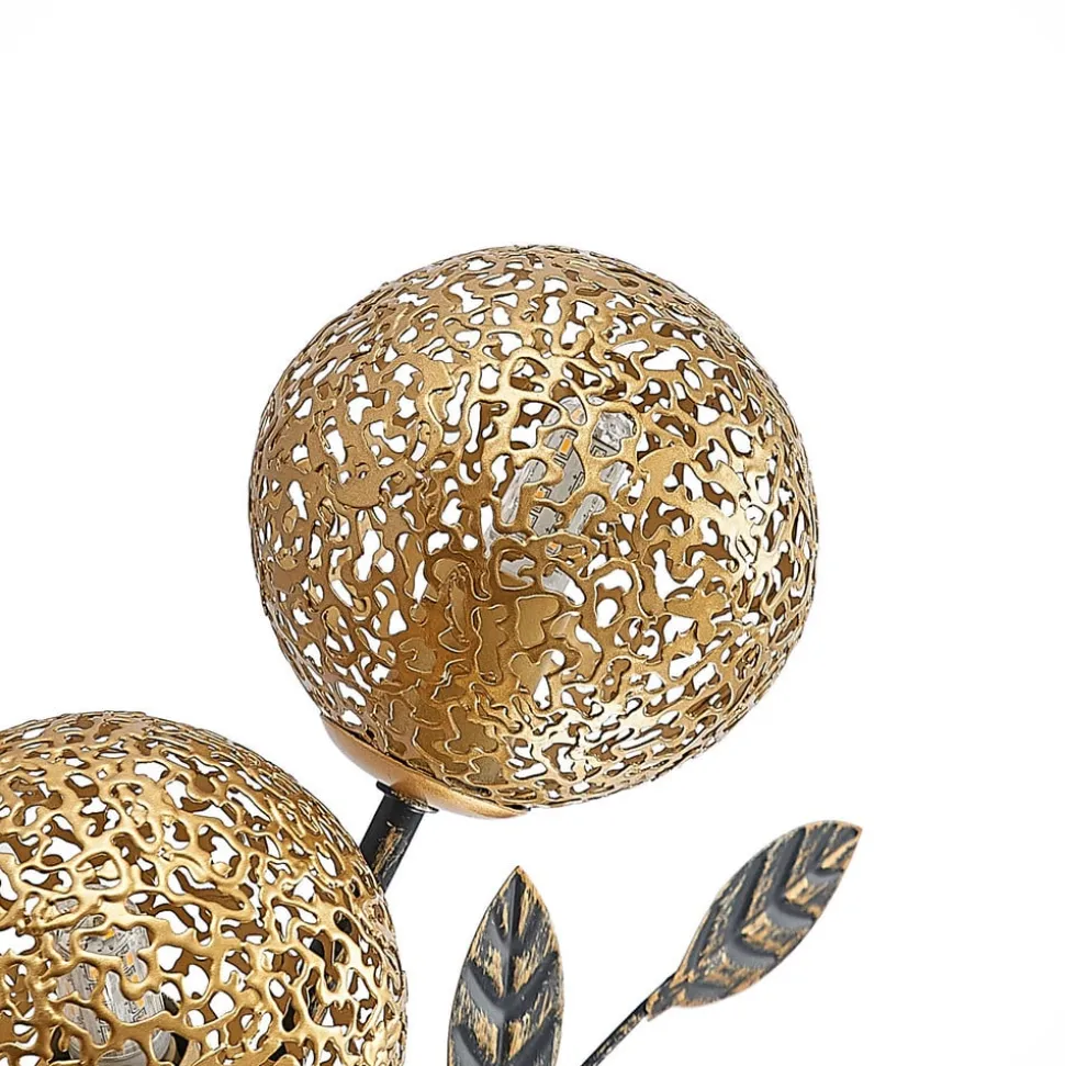 Lucande væglampe Evory, 30 cm, 2 lyskilder, sort/guld, G9