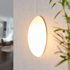 Lucande væglampe Jemima, 24 cm, glas, elliptisk