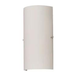 Lucande væglampe Sidra, højde 28 cm, glas, halvcirkelformet