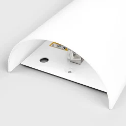 Lucande væglampe Sidra, højde 28 cm, glas, halvcirkelformet