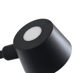 Lucande væglampe Silka, sort, metal, 9,5 cm høj