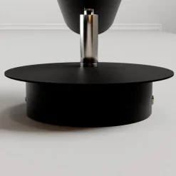 Lucande væglampe Wibke, højde 24 cm, sort, guld, metal