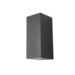 Lucande væglampe Xava, op/ned, antracit, 2 lyskilder, GU10