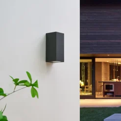 Lucande vægspot Lavina, 17 cm, antracit, GU10, 2 lyskilder.