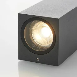 Lucande vægspot Lavina, 17 cm, antracit, 2 lyskilder, 4 stk