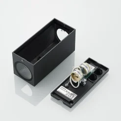 Lucande vægspot Lavina, 17 cm, antracit, 2 lyskilder, 4 stk