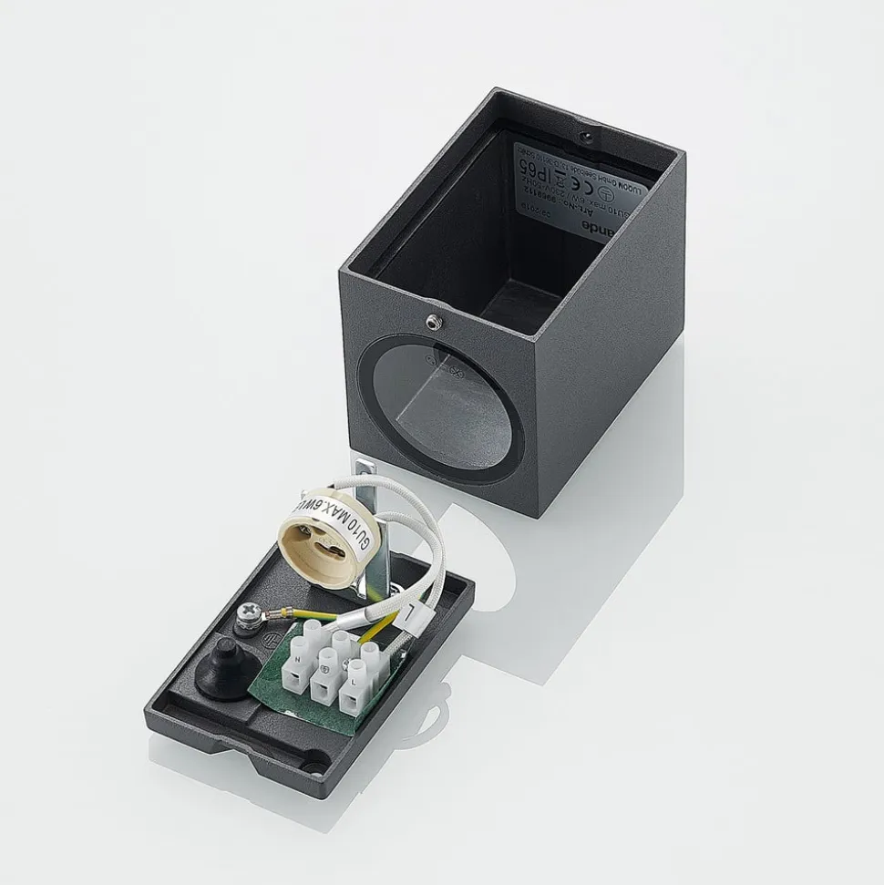 Lucande vægspot Lavina, 10 cm, antracit, GU10, 1 lyskilde.