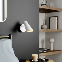 Lucande Wibke væglampe i hvid