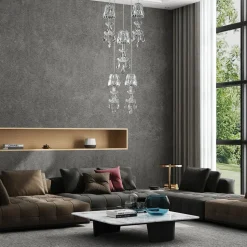 Lucande Yasanie LED-pendellampe, 5 lyskilder, rund