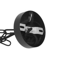 Lucande-pendel Kaeloria, sort/messing, aluminium, Ø 35 cm