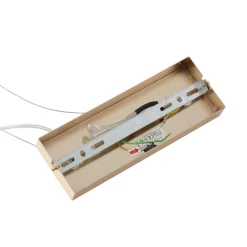 Lucande-pendel Naelen, guld/amber, 125 cm, glas, G9