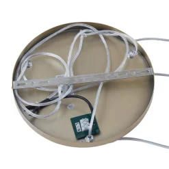 Lucande-pendel Quinara, 3-lys, opal, glas, Ø 52 cm