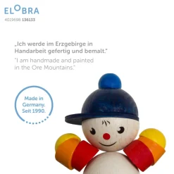 Luftskib med Joe loftlampe, blå-rød-hvid