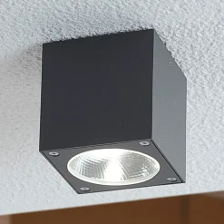 Lukas - terningeformet LED-udendørsloftslampe