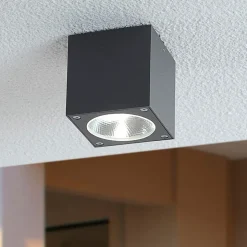 Lukas - terningeformet LED-udendørsloftslampe