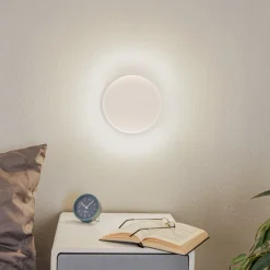 Lunia New væglampe, hvid, Ø 20 cm