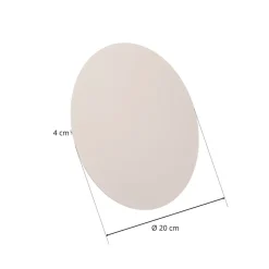 Lunia New væglampe, hvid, Ø 20 cm