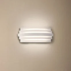 Luxur LED-væglampe, hvid
