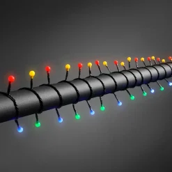 80-lys LED lyskæde til udendørs brug, farverig