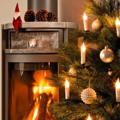 20-lys lyskæde med hvidt vokslook 14,8 m