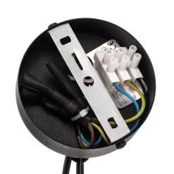 Lysekrone Ampli, sort/guld, 6 lyskilder