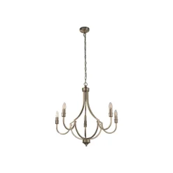 Lysekrone Lodge, 5-lys, sølv