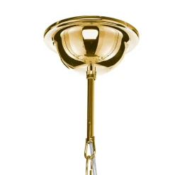 Lysekrone Retro, 16-flammet, guld