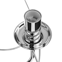 Lysekrone Retro i sølv, 6 lyskilder 75 cm ophæng