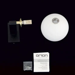 Mara væglampe, sort, glas, 17,5 cm høj, G9, IP44