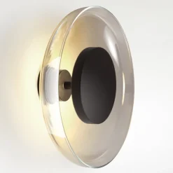 MARSET Aura LED-væglampe, Ø 25 cm, røggrå