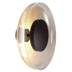 MARSET Aura LED-væglampe, Ø 25 cm, røggrå