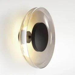 MARSET Aura LED-væglampe, Ø 25 cm, røggrå