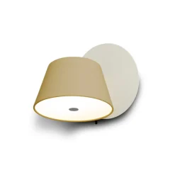 MARSET Tam Tam væglampe 1 lyskilde mat hvid/sand